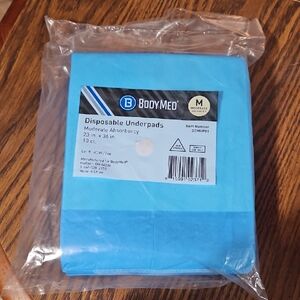 BodyMed® Disposable Underpad, Moderate Absorbency, 23" x 36" - 10 Pads - NEW